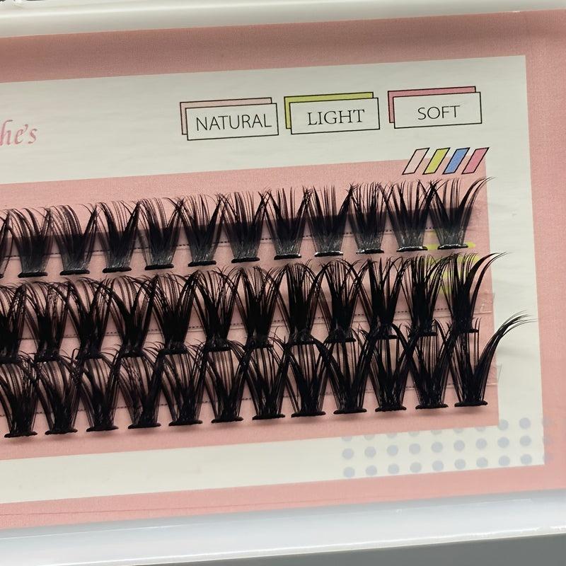 60 Cluster Lashes 40D D Curling Mix 10 12 14mm DIY Eyelash Extension
