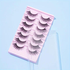 7 Pairs Clear Band Lash Extension for Makeup