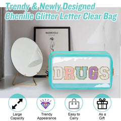 Clear Makeup Bag Waterproof Glitter Cosmetic Bag