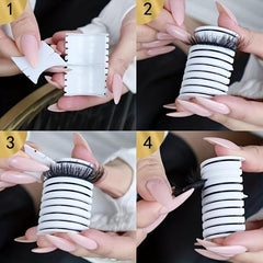 18pcs Lash Glue Replacement Strips Self Adhesive Pack Waterproof