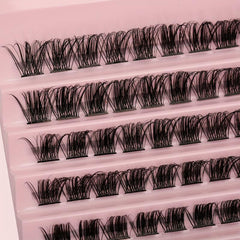 100 Pcs Cluster Eyelashes 8 16mm Wispy False Eyelashes D Curling Fluffy Lashes