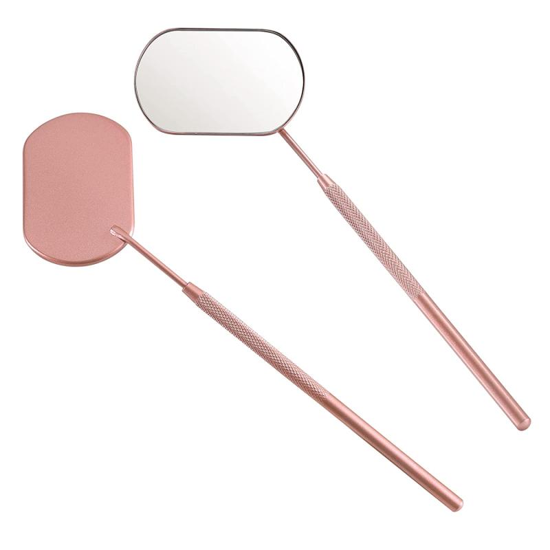 Large Makeup Mirror Eyelash Extension Checking Stainless Steel Eyelash Mirror