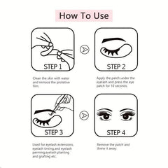 Comfy Gel Pads for Eyelash Extensions Under Eye Pads - 50 Pairs