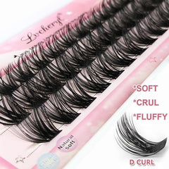 3D DIY D Curling Mink Eyelashes 36pcs