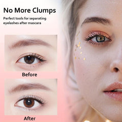 Pink Metal Eyelash Comb and Separator Tool for Women