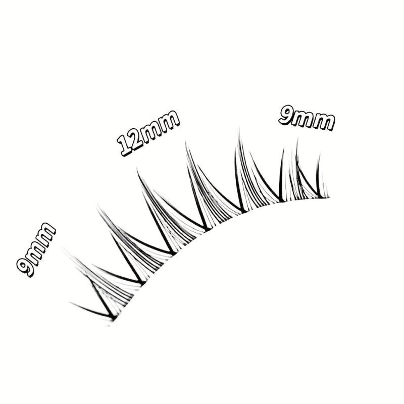 Spiky Anime False Eyelashes - Natural Look Japanese Lashes