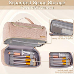 Large Hanging Toiletry Bag for Women and Men, Water-Resistant Travel Organizer
