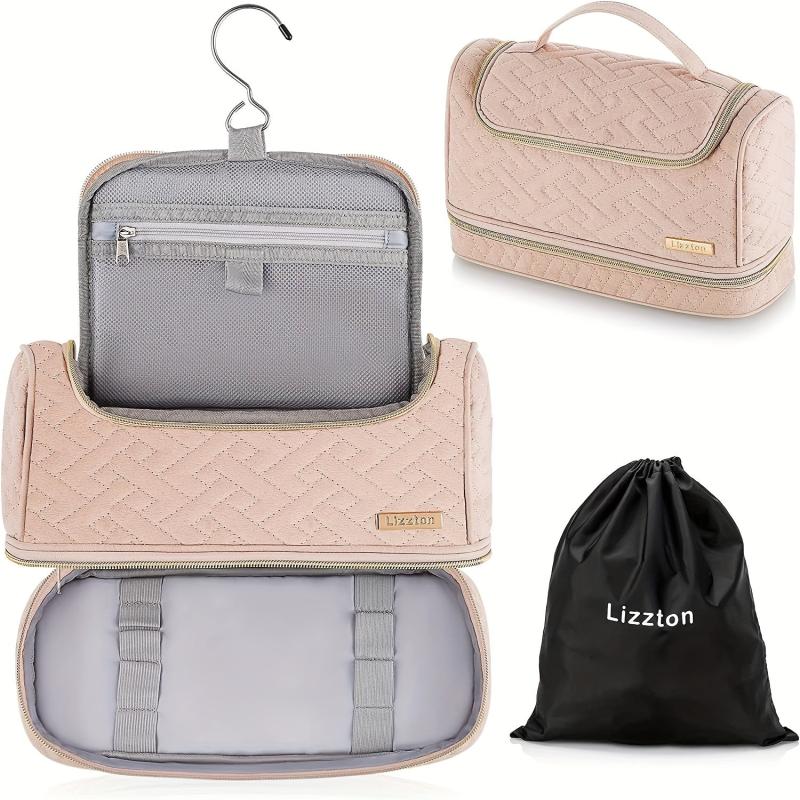 Large Hanging Toiletry Bag for Women and Men, Water-Resistant Travel Organizer
