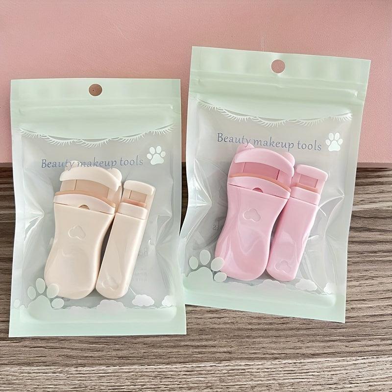 Portable Eyelash Curler Wide Angle Clip with Replacement Pad