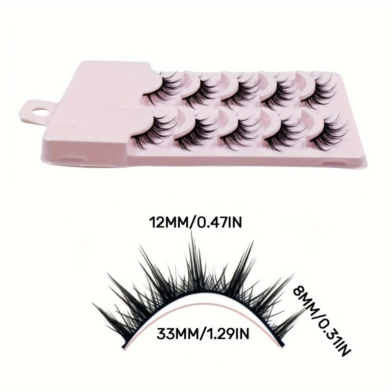 5 Pairs Manga Eyelashes Thick Natural Extensions Cosplay Anime Makeup Tool