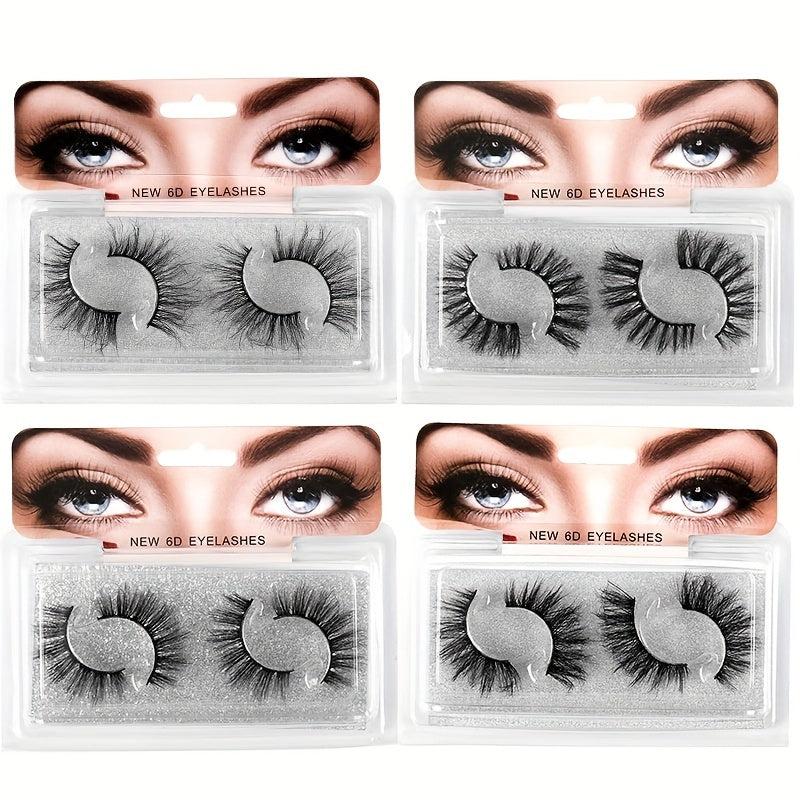5D Cross False Eyelashes High Faux Mink Long Messy Eyelashes