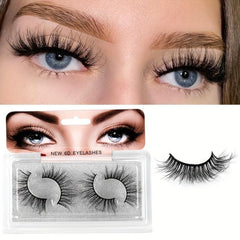 5D Cross False Eyelashes High Faux Mink Long Messy Eyelashes