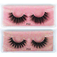 Natural Fluffy 3D Mink Lashes Soft and Thick False Eyelashes for Women