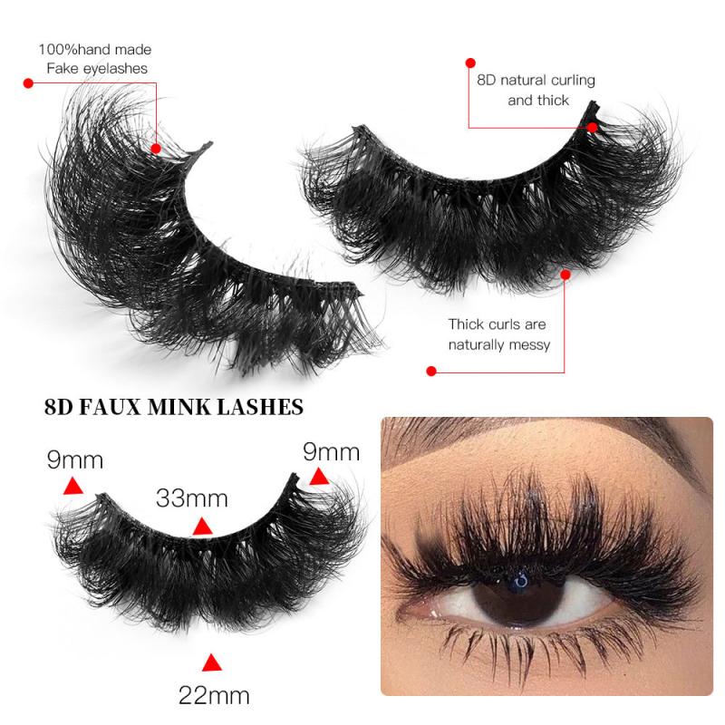 5 Pairs 3D Fluffy False Eyelashes for Dramatic Makeup