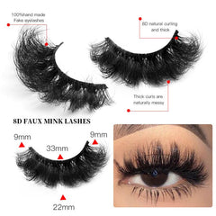 5 Pairs 3D Fluffy False Eyelashes for Dramatic Makeup