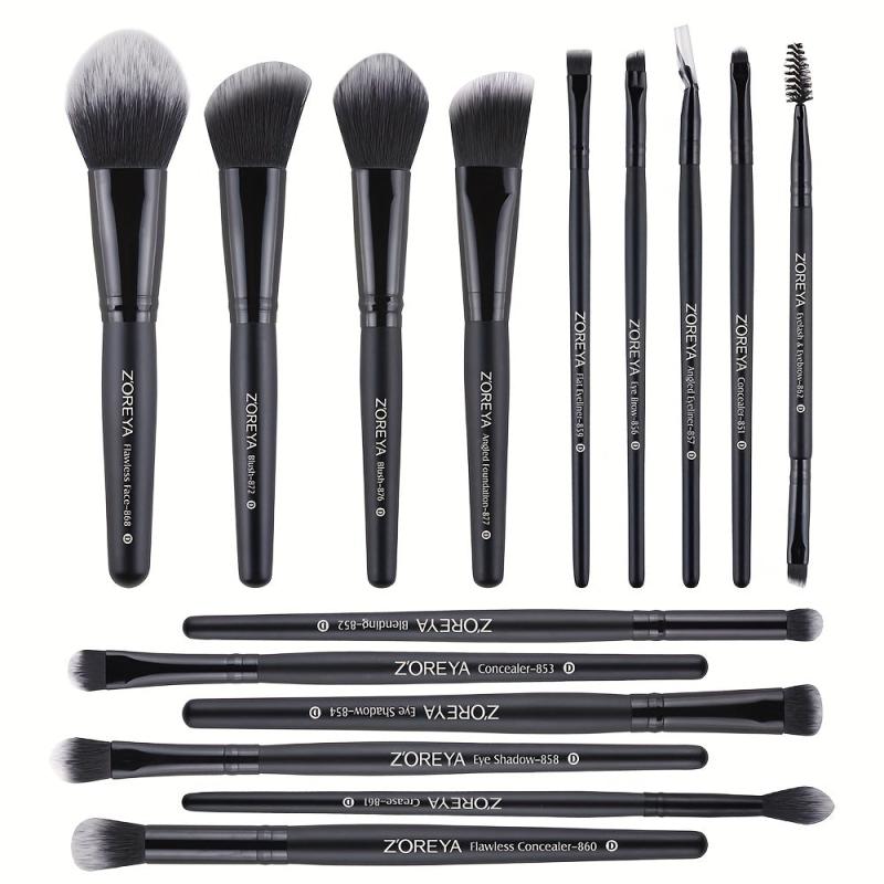 15pcs Makeup Brushes Set for Powder Eyebrow Foundation Blush