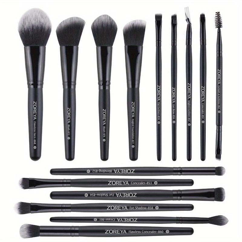 15pcs Makeup Brushes Set for Powder Eyebrow Foundation Blush