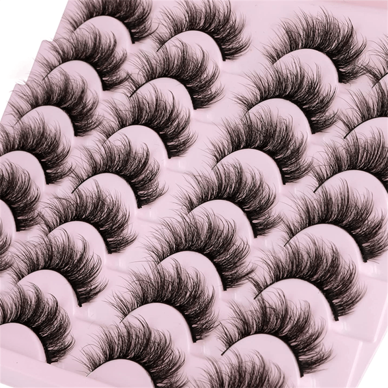 14 Pairs 3D Mink Faux Mink Fluffy Lash False Eyelashes Makeup