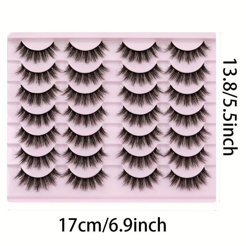 14 Pairs 3D Mink Faux Mink Fluffy Lash False Eyelashes Makeup