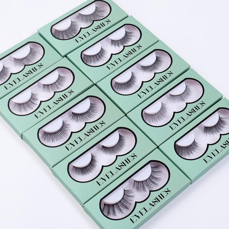 3D Chem Fiber False Eyelashes Thick Curling Messy Simulated Reusable