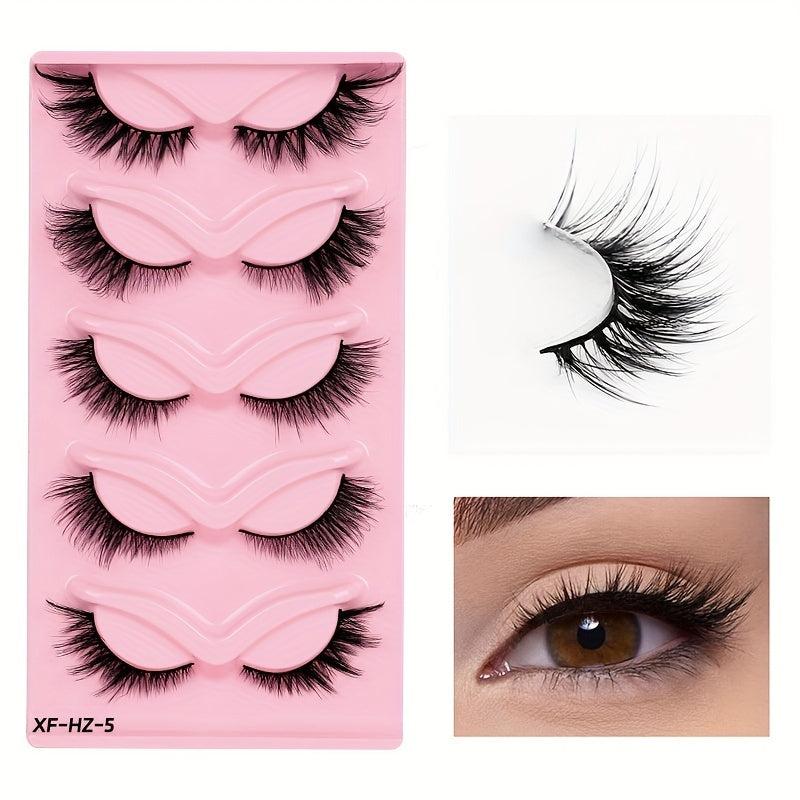 5 Pairs Diagonal Flying False Eyelashes