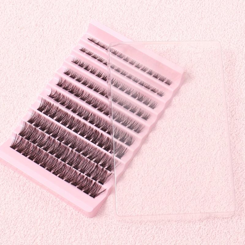 DIY Eyelash Extensions Kit Clusters Lashes Natural Thick Curly Volume Wispy Clus