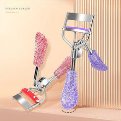 Rhinestone Eyelash Curler Quick Curling Eyelashes Makeup Clip