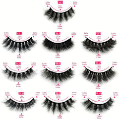 10 20 30 50 100Pairs 3D False Lashes Fluffy Curling Gift for Women