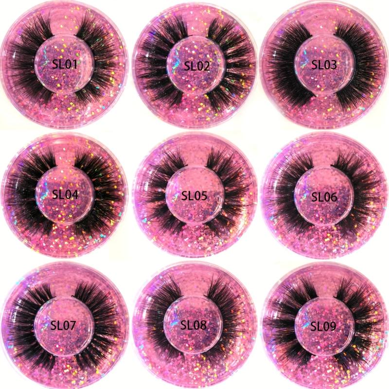 10 20 30 50 100Pairs 3D False Lashes Fluffy Curling Gift for Women