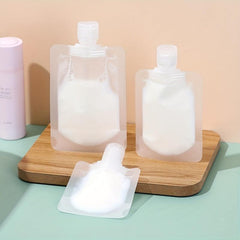 5pcs Makeup Packing Bags Travel Size Refillable Squeeze Pouch