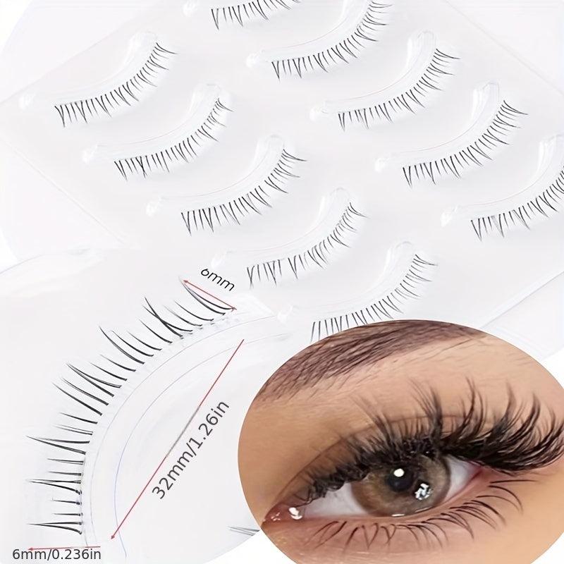 5 Pairs Natural Slender False Eyelashes