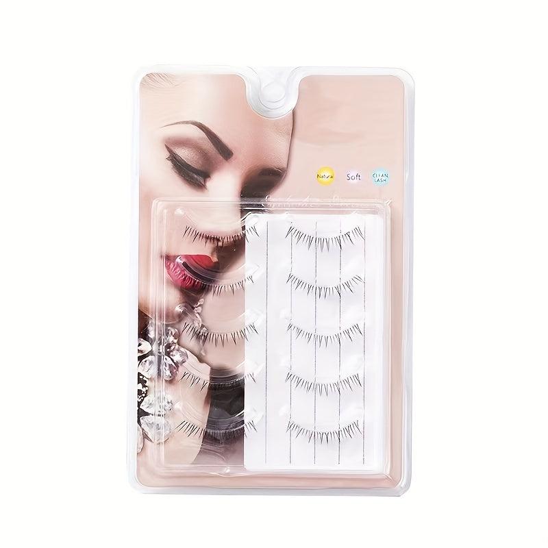 5 Pairs Natural Slender False Eyelashes