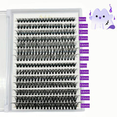 DIY Eye Lashes Extensions Cluster Eyelashes Mixed Length False Eyelashes D Curly
