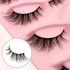 5 Pairs Cat Eye Lashes Little Devil Style Eye EndLengthening 