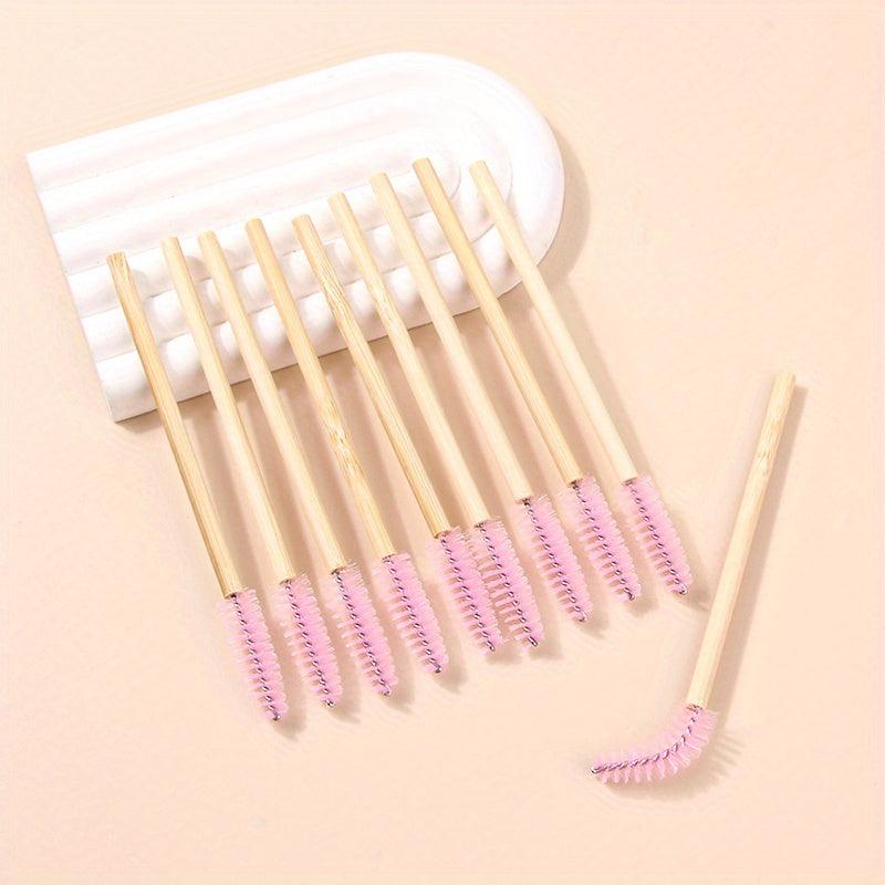 10pcs Eyelash Mascara Brushes Wands Applicator Mini Nylon Brush Set