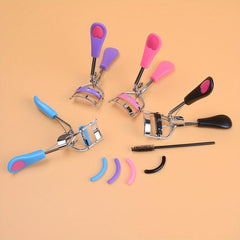 3pcs Wide Angle Lash Curler Set with Comb Pinch Pain - Stainless Steel