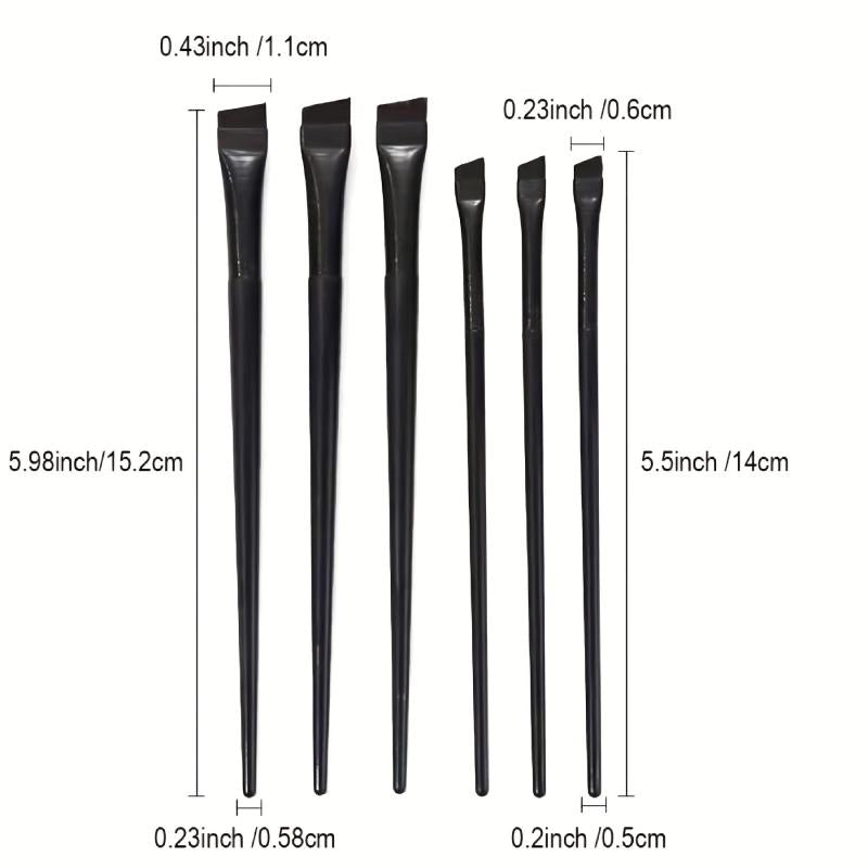 Professional Angled Eyebrow Brush Soft Portable Eye Makeup Flat Tint Brush