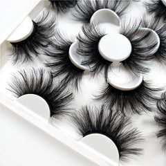 7 Pairs Mink Lashes Dramatic Volume False Eyelashes Full Strip Thick Eyelash