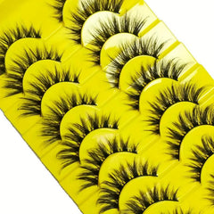 10 Pairs False Eyelashes Natural Fluffy Curling Thick Soft 3D113