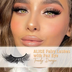 5 Pairs Cat Eye False Eyelashes Natural Faux Mink Lashes