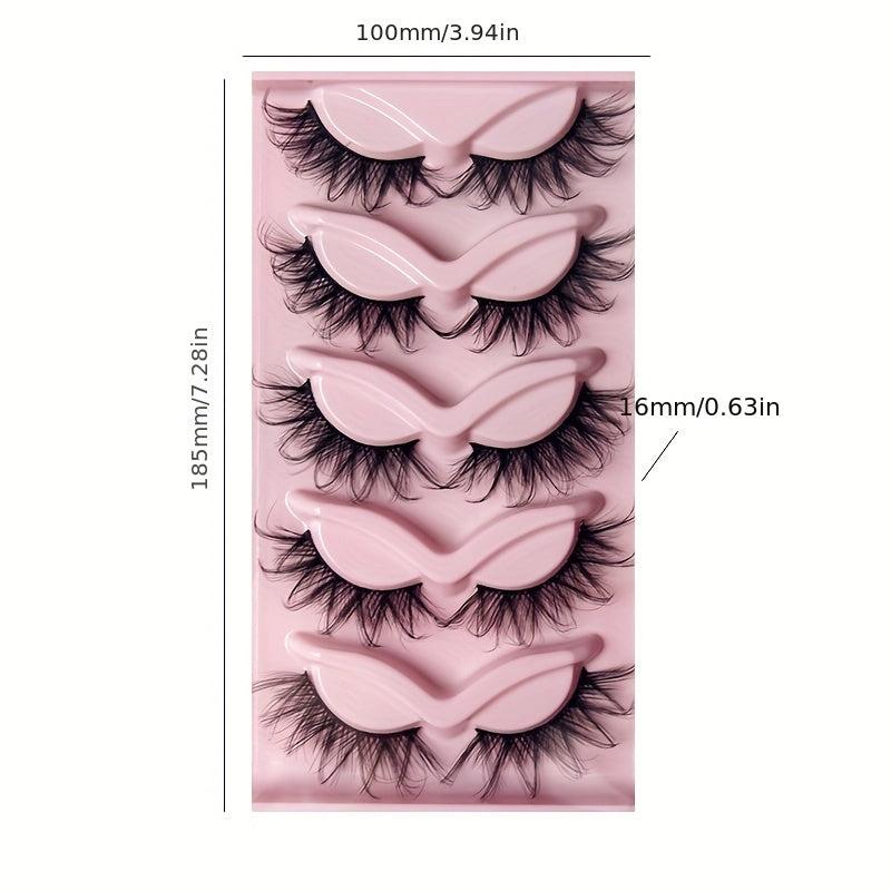 5 Pairs Charming False Eyelashes for Eye Makeup