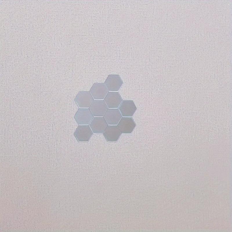 12pcs Hexagon Mirror Wall Stickers DIY Apartment Decor Easy Apply