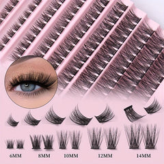 DIY Segmented False Eyelashes 8-16mm Short & Long Cluster Extension