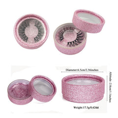 Glitter Mink Lash Box Empty Case for False Eyelashes