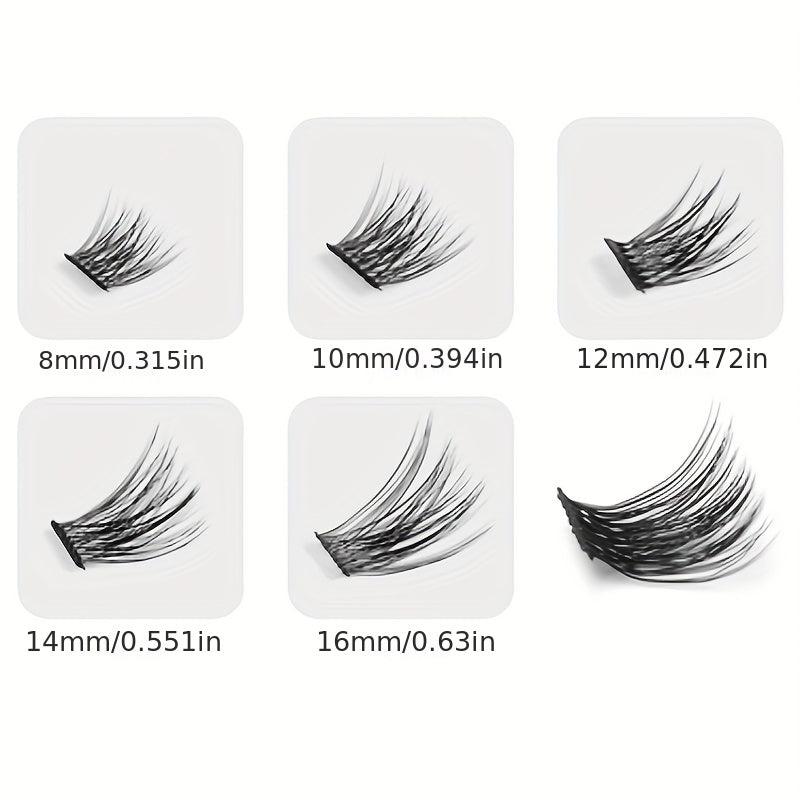 Mixed C/D Curl Lash Clusters 12 Rows