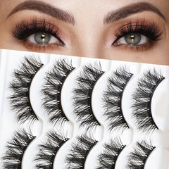 Thick Crossed Lashes False Eyelashes for Big Eye Makeup