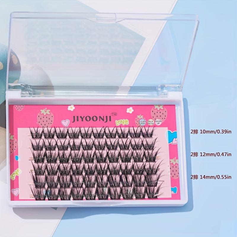 60pcs Mixed Lash Clusters Soft Natural Look Individual Lashes For Home DIY