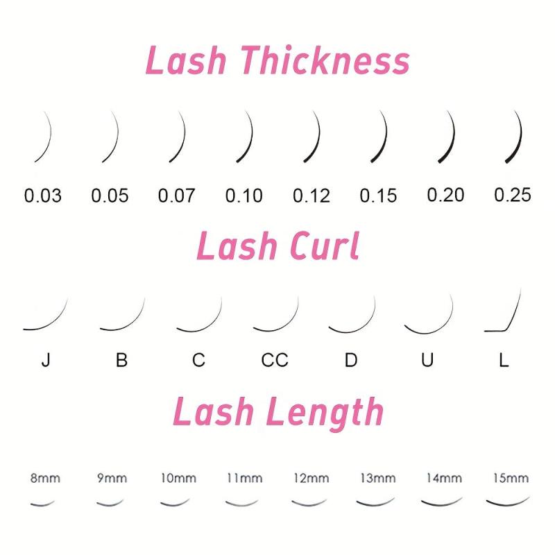 DD 14mm Individual Eyelash Extension Classic Lashes Extensions