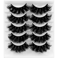 5 Pairs Fluffy Volume False Eyelashes Sexy Charming Decoration