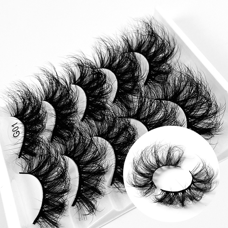 5 Pairs Fluffy Volume False Eyelashes Sexy Charming Decoration
